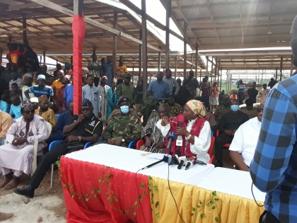 The Greater Accra and the Central Regional Ministers visit the Akyempim Market