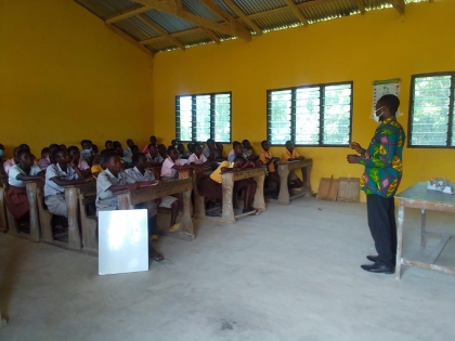 Climate change sensitization in schools within the district