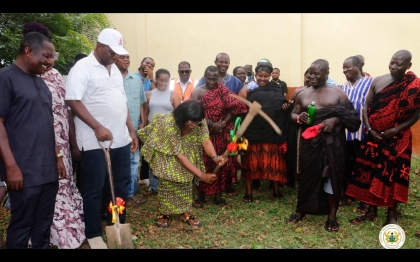 Hon. DCE hands over project files at sod-cutting ceremony