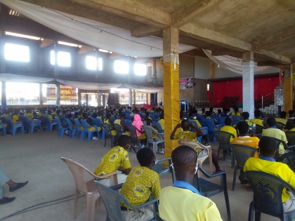 Climate change sensitization in schools within the district