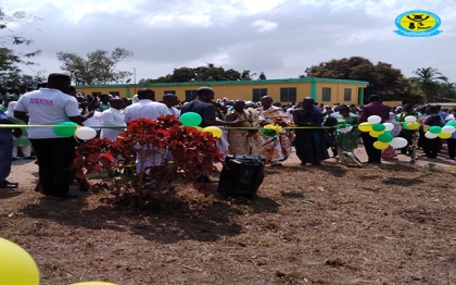 Sod-cutting ceremony for the construction of Meena breast care and health center at P-Amass