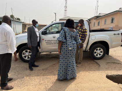 GETFUND DONATED A PICKUP VAN TO THE FETTEHMAN SHS