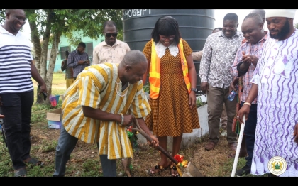 Hon. DCE hands over project files at sod-cutting ceremony