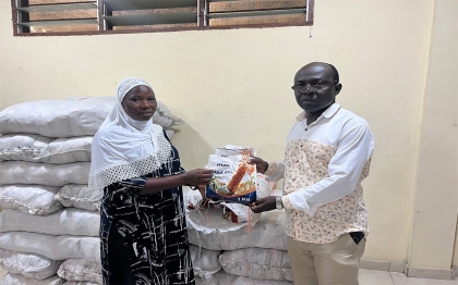DCE receives farm inputs (seed maize and fertilizer) from planting for food and jobs 