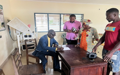 Handing over of ESRF projects to members  of the District