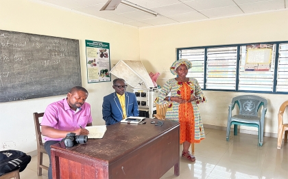 Handing over of ESRF projects to members  of the District