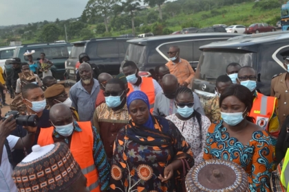 The Central Regional Minister visits the Gomoa East District Assembly - 2021