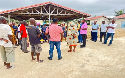 Handing over of ESRF projects to members  of the District