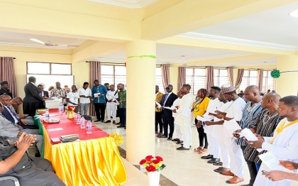 Inauguration of the newly elected Assembly Members and Government Appointees for the GEDA